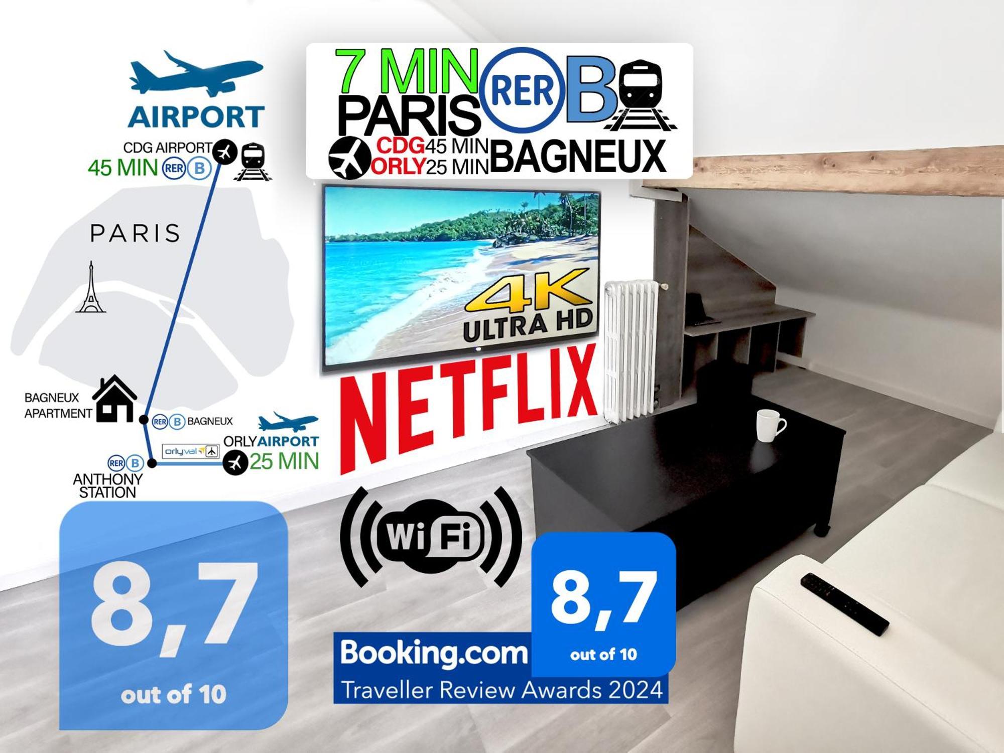 Bagneux Paris Confort Netflix Rer B Ngoại thất bức ảnh